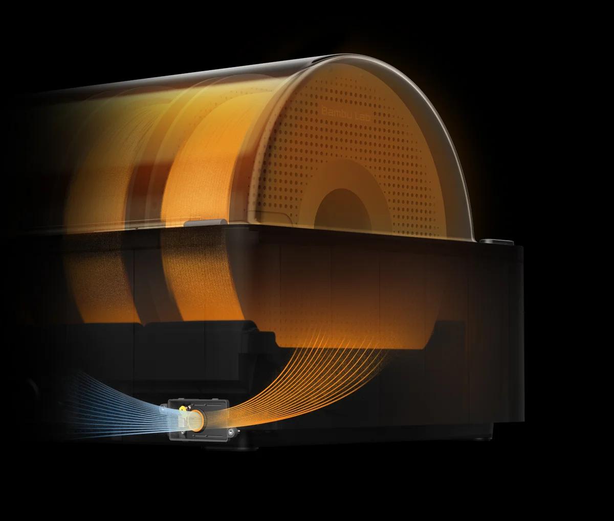 AMS 2 Pro air vent drying filament